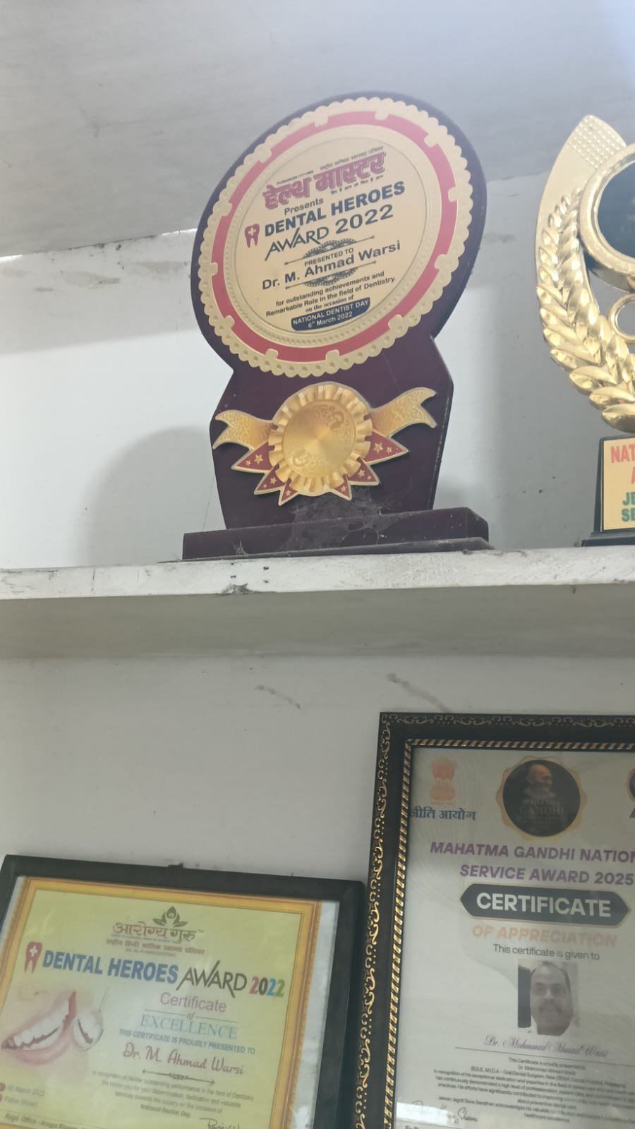 Mahatma Gandhi National Service Award 2025 certificate